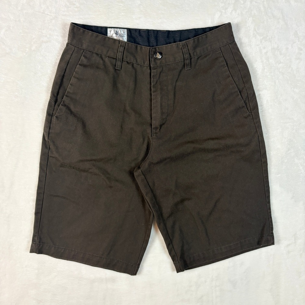 Volcom Chino Shorts Mens 30 Brown Excellent Extra Extra Frickin Chino A0919S1